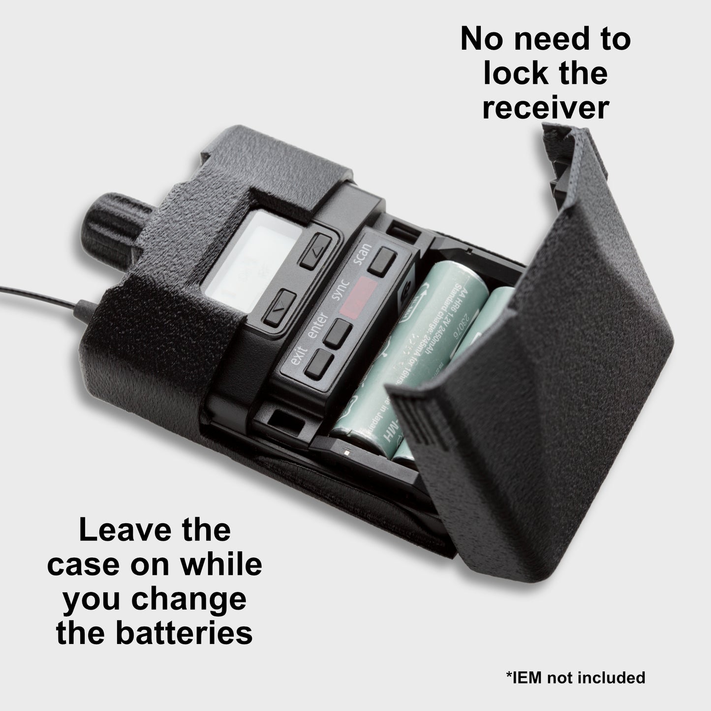CrabShell Protective Case for Shure P3RA Open Hatch