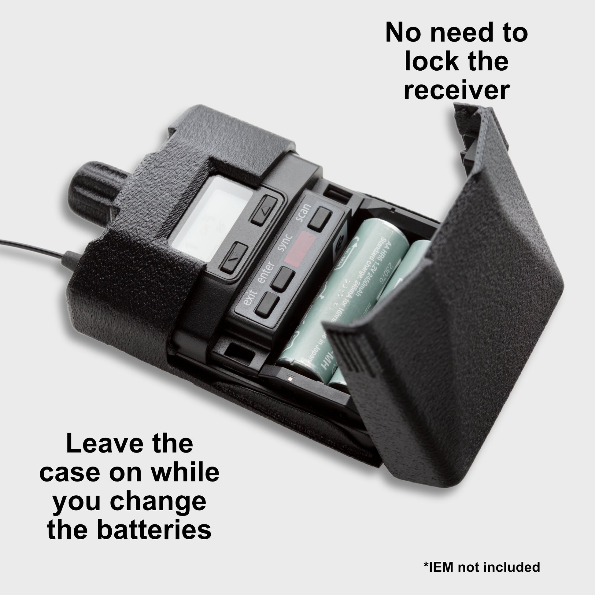 CrabShell Protective Case for Shure P3RA Open Hatch
