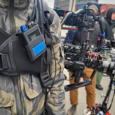 CrabShell Protective Case for Sennheiser IEM on film set