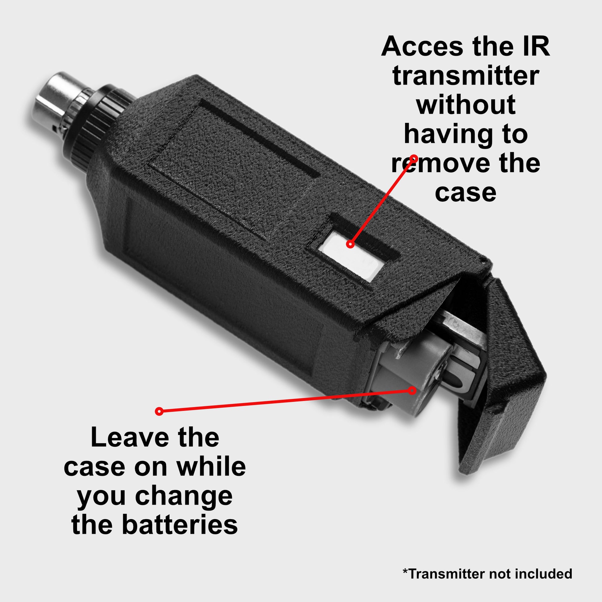 CrabShell Protective Case for Wisycom MTB40S Plug-On