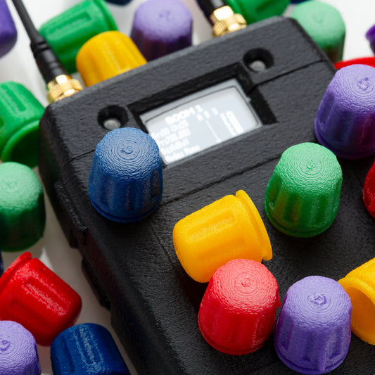 Wisycom MPR30 with a lot of colored CrabShell Knobs